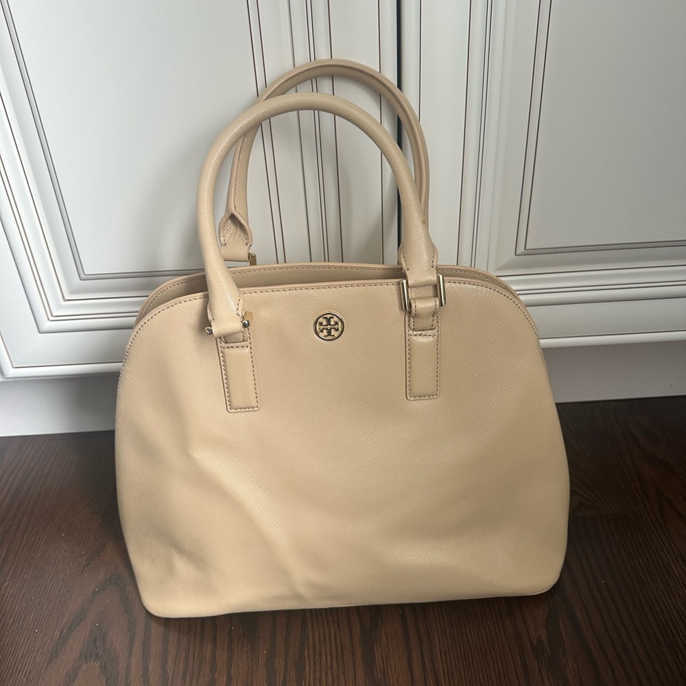 Tory Burch Open Dome Robinson Satchel Handbag